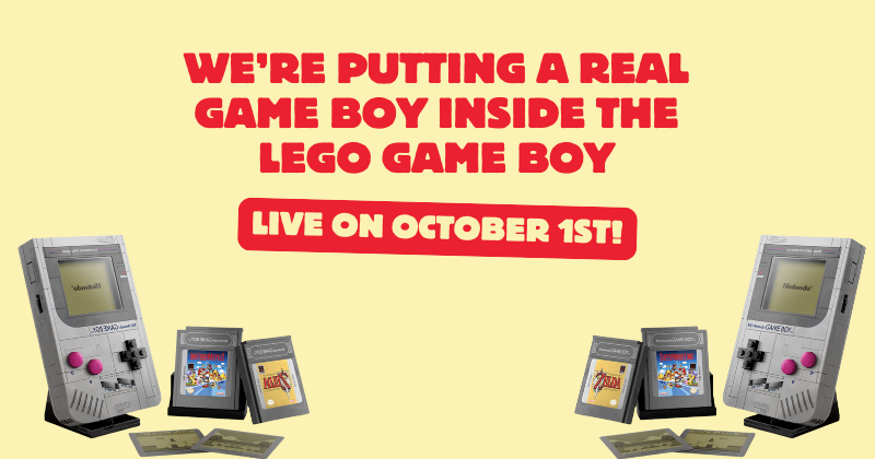 Watch Us Put a Real Game Boy Inside the Lego Game Boy — Live on October 1st